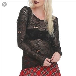 Mesh Skull shirt by Royal Bones